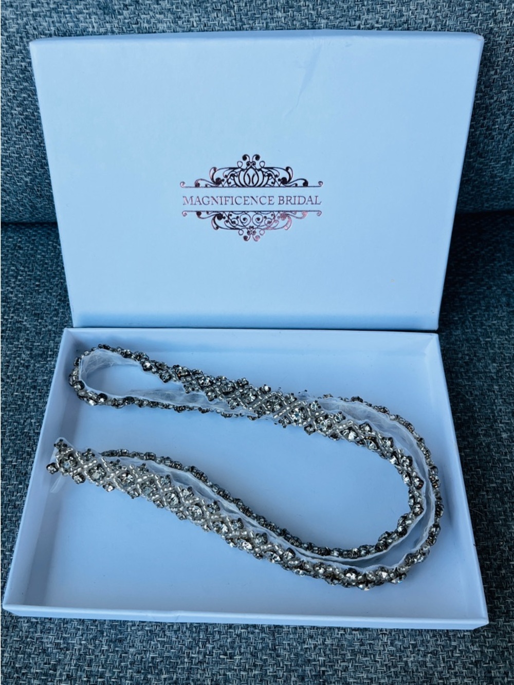 Magnificence Bridal Rhinestone Bridal Belt 27.5”